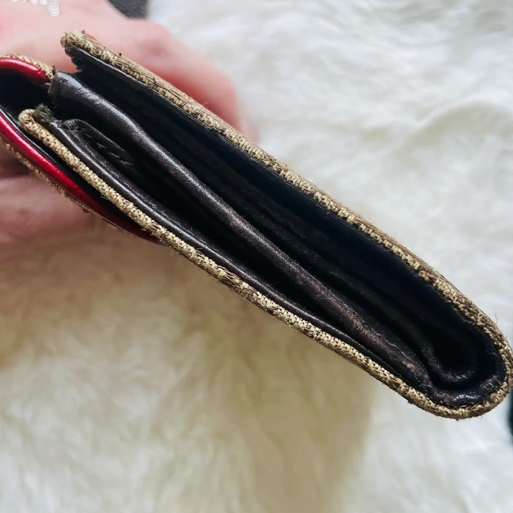 CHRISTIAN DIOR 🤍 Y2K 💙 DIORISSIMO CANVAS RASTA SADDLE WALLET ❤️ RARE 💛